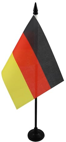 AZ FLAG Bordsflagga Tyskland 15x10 cm Tysk 100D Polyester Plastfot