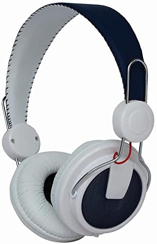Pro Signal PSG08459 Hi-Fi-hörlurar med pannband i rostfritt stål, vit
