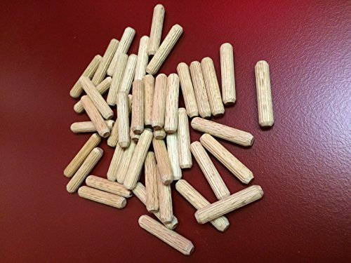 6mm x 25mm Beech Wooden Fluted dowels Pack 30