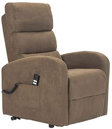 Sime Robin1 Fauteuil releveur inclinable Dispositif Médical kit 4 Roues siège à Micro-Ressorts Doux fauteuils électriques fauteuils de Relaxation Marron