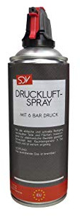 SDV Chemie Druckluftspray 12x 400ml Air Duster Druckluftreiniger Pressluft Druckluftreiniger Compressed Gas