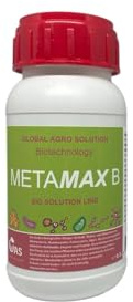 METAMAX B Bio Flüssigdünger - Organischer Mikroorganismen-Dünger mit Humin-/Fulvosäuren & Algenextrakt - Für Zimmerpflanzen, Gemüse, Obst, Kräuter, Blumen - Blatt & Boden