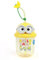 MINISO Borraccia con cannuccia, borraccia per bambini con cannuccia, bottiglia d'acqua per bambini, 590 ml, senza BPA, per scuola, viaggi, sport, a prova di perdite (‎590 ml)