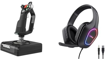 Logitech G Saitek X52 & Trust Gaming GXT 419 Rayne Casque