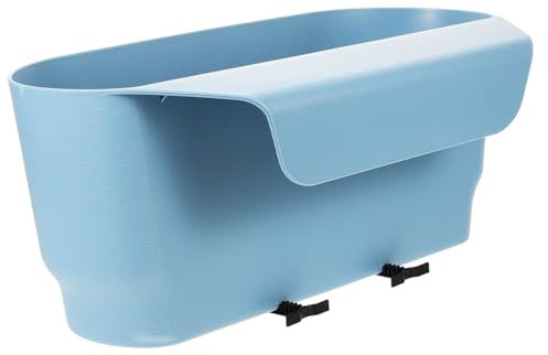 HEMOTON Jardinière Suspendue pour Balcon Pot De Fleurs pour Balustrade Facile à Fixer pour Plantes Intérieures Et Extérieures