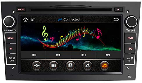 AWESAFE 2-DIN Autoradio mit Navi für Opel, 7 Zoll Touchscreen Radio unterstützt Lenkrad Bedienung USB SD RDS Bluetooth - Schwarz