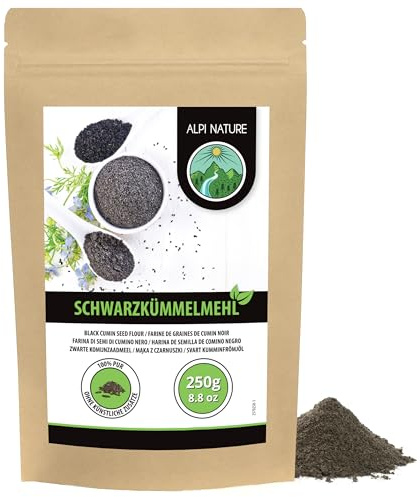 Alpi Nature Black Cumin Seeds Ground 250g 8.8 oz, Black Cumin Seed Powder for Cooking and Baking