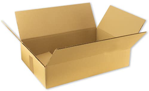 Pack 10 cajas Carton, 460x310x100 mm, Caja para Pedidos, Almacenaje, Envio, Paquetes, mudanza, Envios de Libros, Kit para mudanzas, grandes y baratas