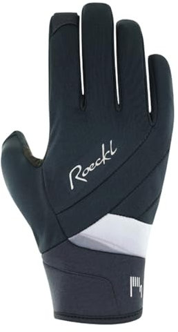 Roeckl Waldau 2 Damen Winter Fahrrad Handschuhe lang schwarz/grau 2027: Größe: 8.5