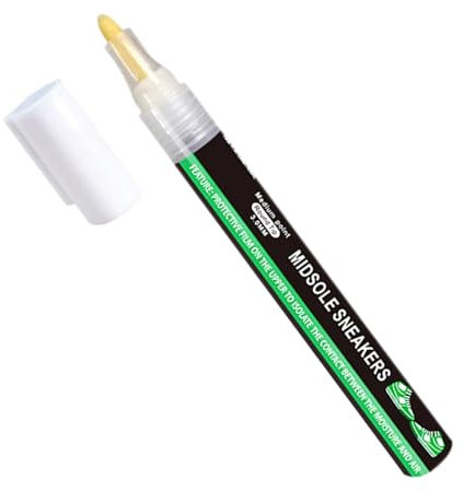 Weißer Sneaker-Stift – weiße Schuhcreme für Sneaker, wasserdichter Schuhaufheller für Sneaker, effektive weiße Schuhcreme für Sneaker, 14,10 cm lang