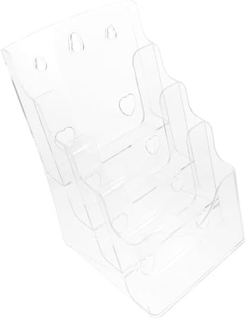 MAGICLULU Broschürenhalter Aus Transparenter Aktenordner Zeitschriftenhalter Für Büro Kartenhalter Dokumentenständer Organizer Stabiler Literaturorganizer Klarer Desktop-halter Für