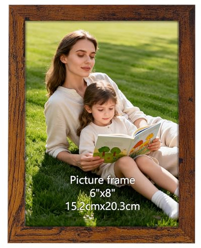 Vasemouh Cornice 15x20 in MDF di Colore Marrone Vintage,1 Pezzo