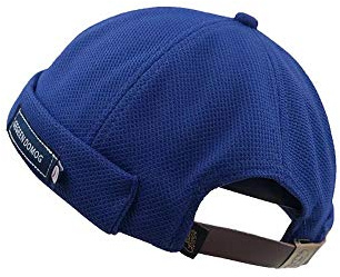 Evetin Andningsbar skeppsmössa, baseballkeps, unisex, docker-keps, sjömansmössa, hamnmössa, bikermössa, mössa, hatt för kvinnor och män, 014, blå, M