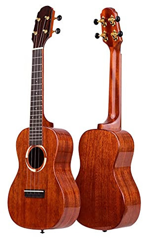 Professionelle 23 Zoll Konzert Ukulele Massivholz Mit Gig Bag Uke Strap Saiten Capo Tuner Celluloid Picks Hawaiianische Ukulele