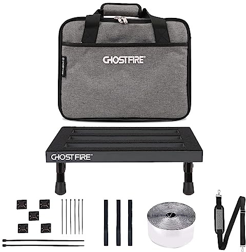 Ghost Fire SPL-2.5 Pedalboard aus Aluminiumlegierung für Gitarre, superleichter Effekt, 34,8 x 26,9 cm, mit Tragetasche