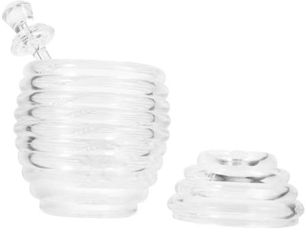 STOBAZA Klares Honigglas 265ml Mit Schöpflöffel Transparenter Honigspender Für Sirup Praktisch Für Küche Und Lagerung Bpa Frei Für Marmeladen Und Trockenfutter