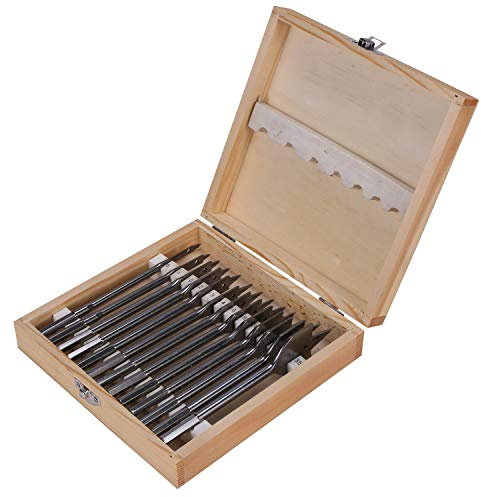Juego de 13 brocas de pala plana, kit de brocas de metal, accesorios hexagonales para herramientas de carpintería