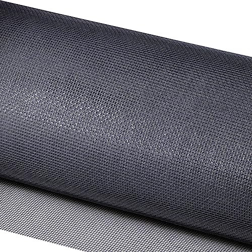 MEEYI Fiberglas Fliegengitter 200x500cm Fiberglasgewebe Insektenschutz DIY Fenster für Balkontür Dachfenster Wohnzimmer Bodentiefe Fenster grau