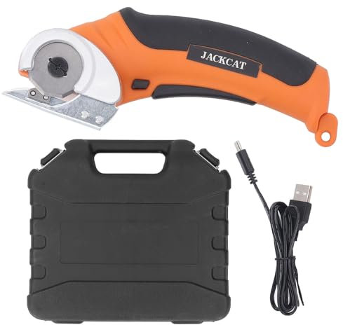 Tijeras eléctricas inalámbricas, cortador giratorio recargable, cortador eléctrico para cajas, cortador para cajas de tela, moqueta, cuero, fieltro, regalos para hombres