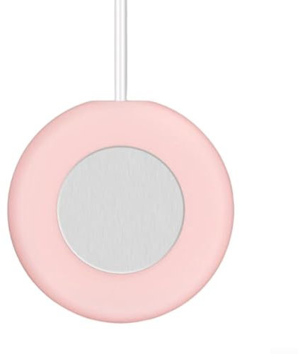Honseadek Chauffe-tasse à café, dessous de verre thermostatique USB, pour la maison, le bureau, plaque chauffante USB (rose)