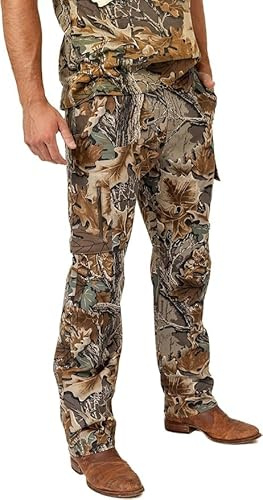 Realtree Men's All-Season Pants, Lightweight Camo Hunting Gear, Moisture-Wicking, Durable Fabric