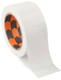 PRENDELUZ Cinta americana blanca 50mm x 25m adhesiva multiusos de tela reforzada 3 capas cortable con la mano