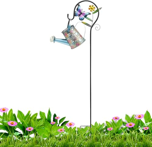 Annaffiatoio Solare | Luci Per Giardino | Lampada Impermeabile Per Illuminazione Ambientale | Annaffiatoio Solare Ferro E PP 83.5cm Per Terrazze, Portici E Sentieri Decorazione Giardino Regalo