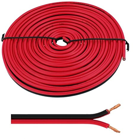 Cavi diffusori 5m - 2x2,5mm² - 100% CCA Rame ; Cavo audio - rosso/nero