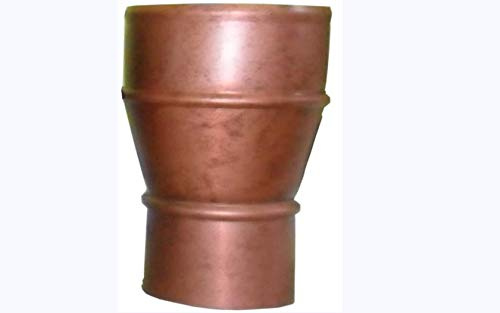 T.E.G. METALLI S.R.L. Riduzione Raccordo per Tubi Pluviali da 100 a 80 (Alluminio/Rame Antichizzato)