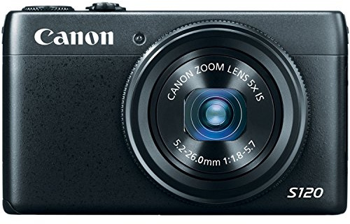 Canon PowerShot S120 Compact Digital Camera 12.1MP 1/1.7 CMOS 4000 x 3000pixels 5x Optical Zoom 3.0-Inch Display Black (Renewed)