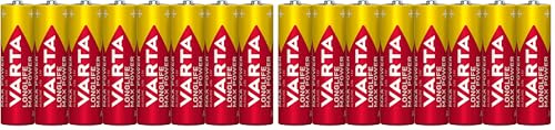 VARTA Piles AA Longlife Max Power (Pack de 8) Piles alcalines - Fabriquées en Allemagne (l'emballage Peut Varier) (Lot de 2)