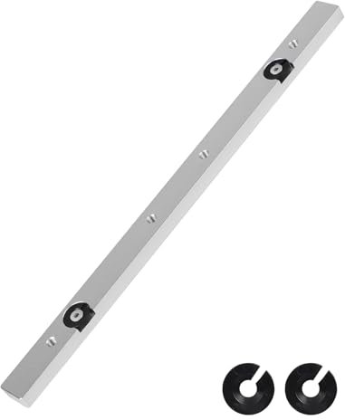 EFUTURETIME Mitre Bar in Lega di Alluminio, 9.5 X 19 X 300 mm, Barra T-Slot, Guida per Troncatrice in Alluminio per Seghe da Banco, Trapani da Banco, Seghe a Nastro, Falegnameria