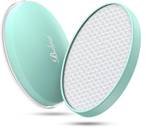 BALUCA Crystal Hair Eraser for Women and Men, Painless Glass Crystal Hair Removal Tool for Legs, Arms, Back, Reusable Exfoliating Hair Remover with Gentle Skin Smoothing, Green