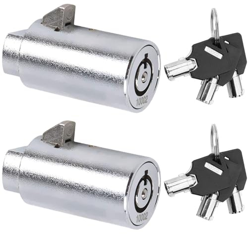 STARVAST - Cerradura para máquina expendedora (2 unidades, con llave tubular)