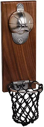 llxyzrzbhd Korkenzieher Wein WeinöFfner Hebel FlaschenöFfner Wandhalterung Basketball Flaschenöffner mit integriertem Kappenauffang Kühlschrank Küchenhelfer 915(Color:Style 2)