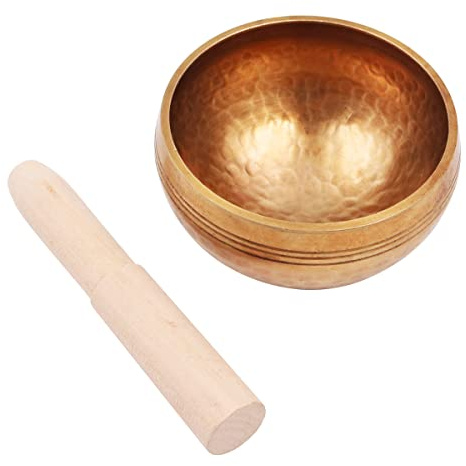 Namvo Tibetan Singing Bowl Set, Easy to Play with Striker and Cushion Beautiful Sound for Yoga Healing Anxiety Relief Mindfulness