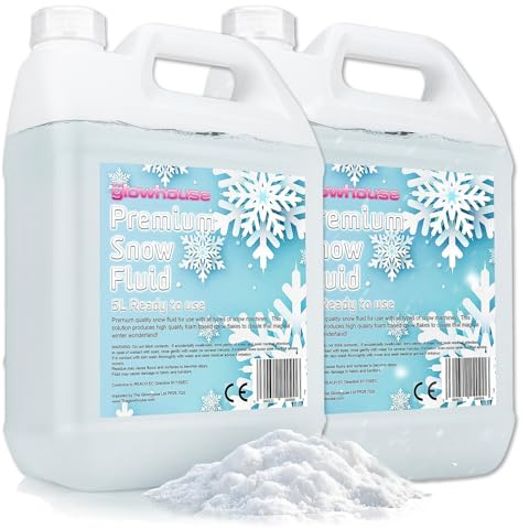 The Glowhouse 2 x 5L Premium Snow Fluid artificiale neve finta macchina liquido (10 l totale)