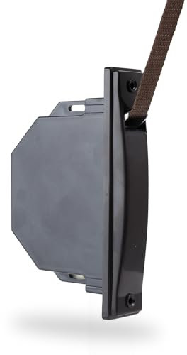 TELKES - Recogedor de Persiana sin Pivote para carpinterias de PVC. Enrollador de persiana para embutir en Obra. (Bronce, Cinta 20mm)