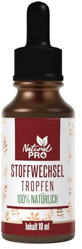 Stoffwechsel Tropfen | Reine Formel ohne Koffein | Extrem HOCHDOSIERT | 10ml pro Flasche