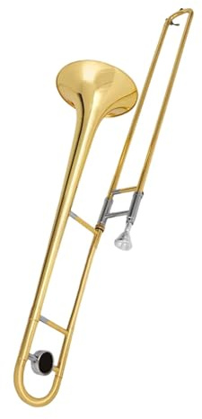 Posaune Anfänger Weiß Kupfer Rohr Wind Instrument Alt B Flache Goldene Posaune(3/4)