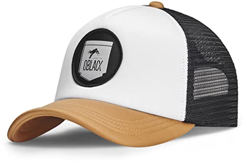 Oblack Trucker Classic Beige Baseball cap, Taglia Unica Uomo