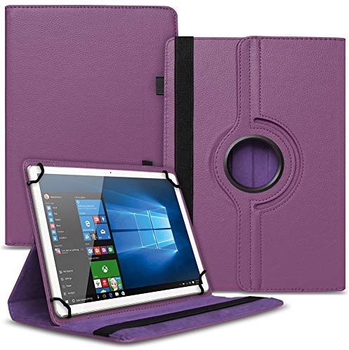 Tablet Hülle kompatibel mit Telekom T Tablet 10,4 Zoll Tasche Schutzhülle Case Universal Cover aus Kunst-Leder Standfunktion 360° Drehbar