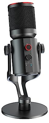 Micrófono de Condensador USB AVerMedia Live Streamer AM350 para Streaming, Podcast, Juegos, Canto, ASMR, Portátil, PC