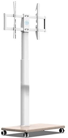 AdwOa Soporte para TV con Piso Rodante y Soporte, Carro para TV móvil con Ruedas para televisores de 37 a 75 Pulgadas, Base de Madera Resistente, Carro con Altura Ajustable Decoration