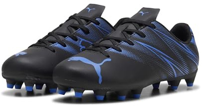 PUMA Attacanto Fg/Ag Jr, Sneaker Unisex - Bambini e ragazzi, Puma Black Bluemazing, 39 EU
