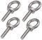 4 Piezas M8 Perno Ojo de Levantamiento, Tornillos de Anillo de Acero Inoxidable Soldados Tornillo Cerrado Ojo de Varilla Tornillos Tornillos Resistente a La Corrosión para Exteriores, Hogar