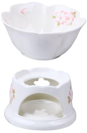 SHOWERORO Chocolate Cheese Fondue Ceramic Melting Pot Bowl for Home Supplies Melting Supplies for Chocolate Mugs
