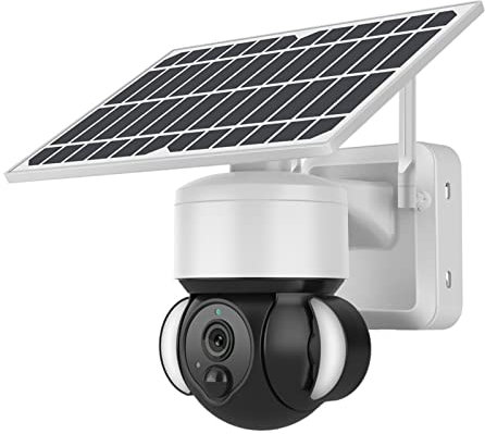 Cámara de Seguridad Exterior Tuya Solar WiFi Cámara HD Cámara de monitoreo de la Alarma de intrusión Inteligente al Aire Libre Impermeable Detección de Movimiento(Tuya 2MP No Camera)