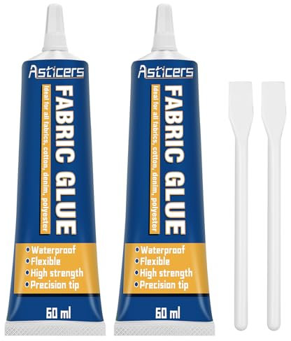 120ml Fabric Glue Machine Washable, Fabric Glue for Clothes, Clear Textile Glue for Fabrics, Material glue for fabric, Cotton, Denim, Flannel, Polyester