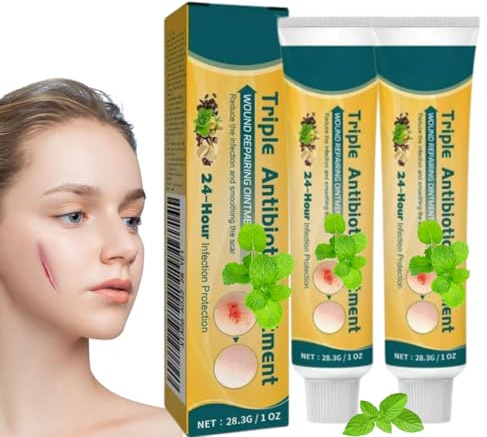2 PCS Wound Healing Ointmen-t, Wound Body Cream,Relieve Skin Abrasions,Promote Wound Healing,Reducing The Risk of Infection, Effectively Fade Scars,Restore Natural Skin Condition